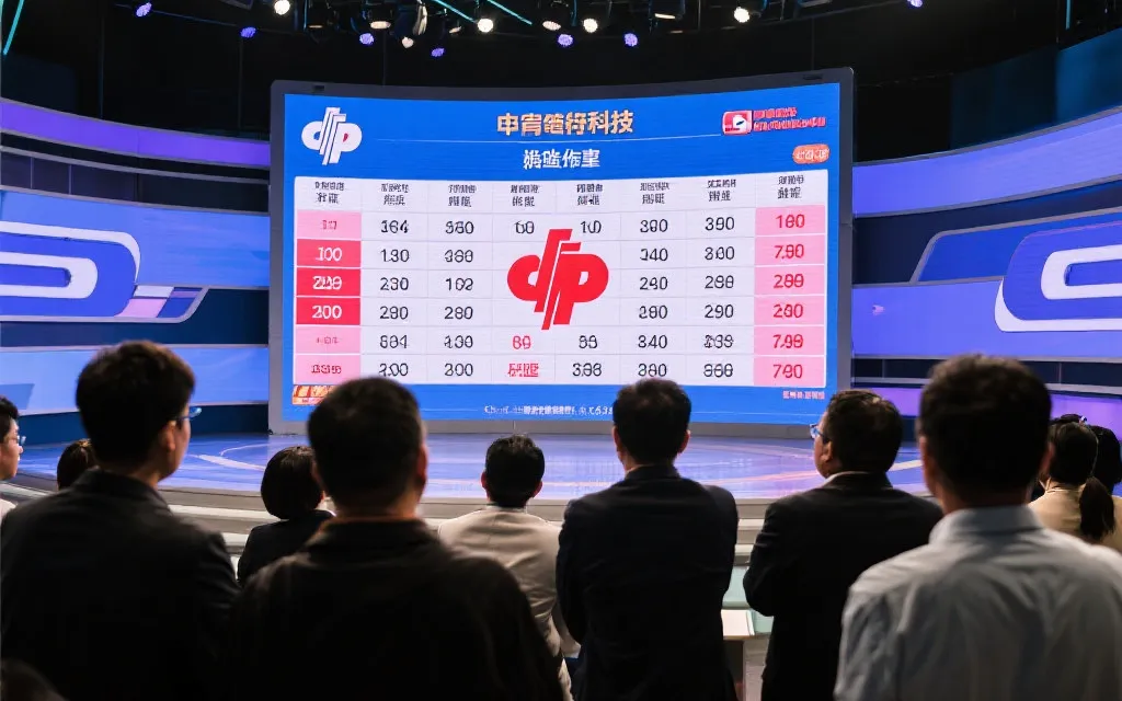 数据公示屏幕前的公众监督场景